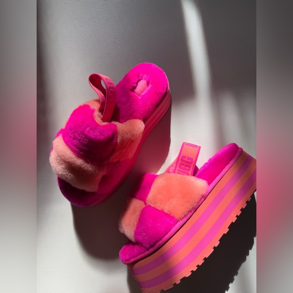 UGG - disco checkered platform slide - Picture 2 of 6